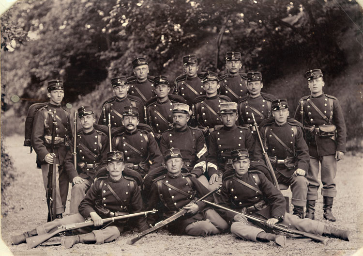 Group of Soldiers with Rifles