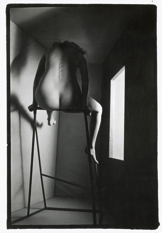 Female Nude on High Stand with Window
