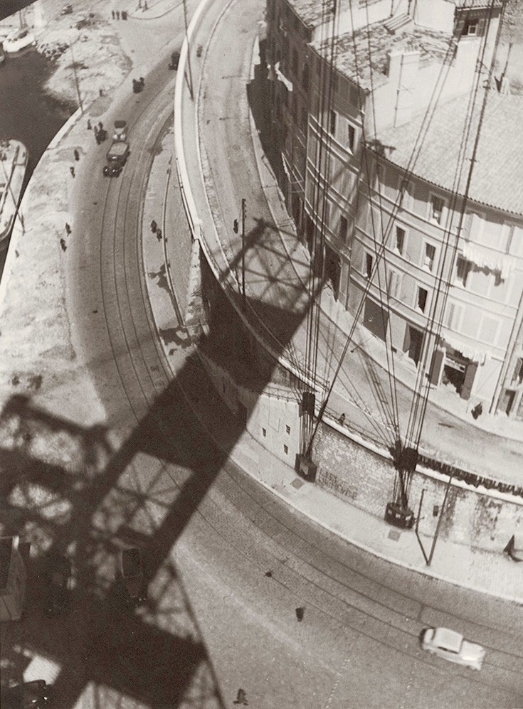 Maurice Broquet - View from Transporter Bridge, Marseilles, with Cast Shadow ("Plongee") Maurice Broquet - View from Transporter Bridge, Marseilles, with Cast Shadow ("Plongee")