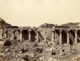 Felix Teynard - Western Colonnade--Ruins Seen from Point S, Island of Philae, Egypt