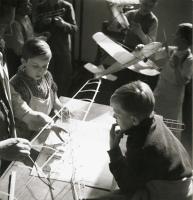 Jan Lukas - Children Building Miniature Airplanes