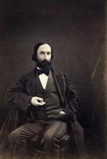 P. J. Delbarre & Cie. - Portrait of Photographer Auguste Vacquerie Holding His Watch as if He Were Timing a Photograph's Exposure