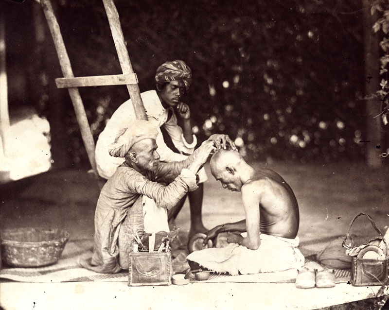 Shavishanker Naraven Photographic - Indian Barber with Clients