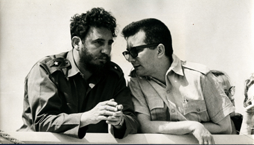 Fidel Castro and Armando Hart, Revolution Square, Labor Day, 1960