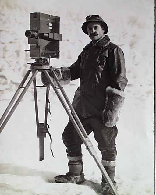 Self-portrait of Ponting With His Cinematograph Camera, Scott Expedition, Antarctica