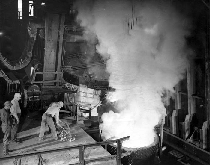Anonymous - Carnegie-Illinois Steel Corp. of U.S. Steel, South Works, Chicago�Men Tapping an Electric Furnace