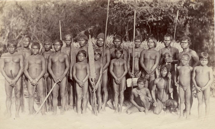 Anonymous - Group of African Men and Boys, Chowra Island (Part of the Nicobar Islands in the Bay of Bengal)