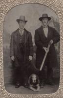 Anonymous - Two Hunters with Hound and rifle