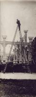 Anonymous - European Photographer (Georges Bloms) Atop Ladder