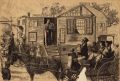 Edwin A. Abbey (After) - Itinerant Photographer in Mise-en-Scene with Horse-Drawn Carriage, African-Americans