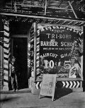 Berenice Abbott - Tri-Boro Barber School, 206 Bowery
