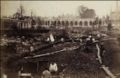 B. L. Spackman (attributed to) - Construction of the 1862 International Exhibition at South Kensington [Excavation of the Gardens]