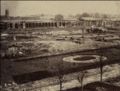 B. L. Spackman (attributed to) - Construction of the 1862 International Exhibition at South Kensington [View of Gardens]