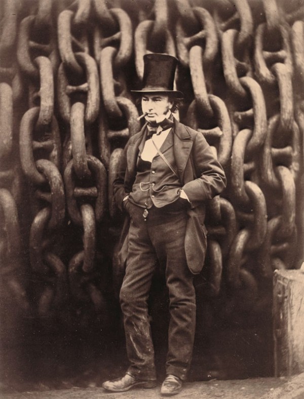Robert Howlett, Isambard Kingdom Brunel
Posed Before the Launching Chains of The Great Eastern