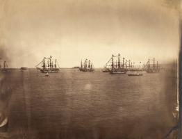 Navires de la Flotte Franco-Anglaise en Rade de Cherbourg, 1858