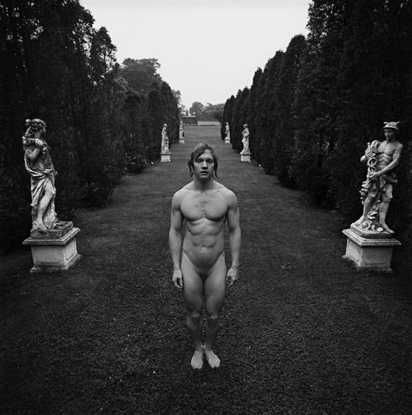Arthur Tress - Hermaphrodite behind Venus and Mercury, East Hampton, NY Arthur Tress - Hermaphrodite behind Venus and Mercury, East Hampton, NY