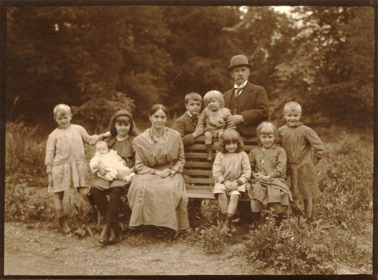 Self Portrait of Leonard Misonne and His Family