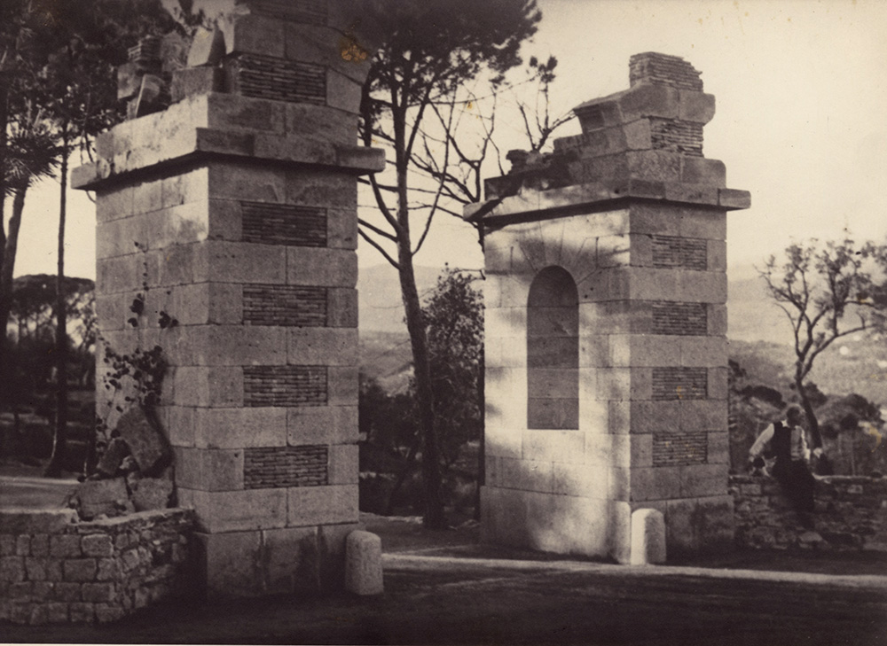 Max Ernst at the Entrance to Château de Clavary