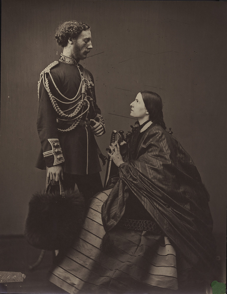 Military Officer and Woman (Circle of Duc d'Aumale)