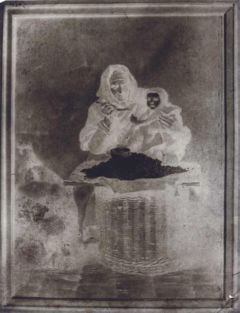 Painting of a Mother Feeding Her Child