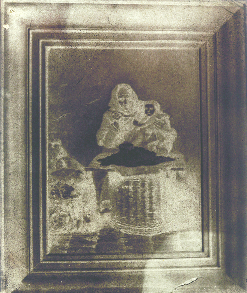 Painting of a Mother Feeding Her Child