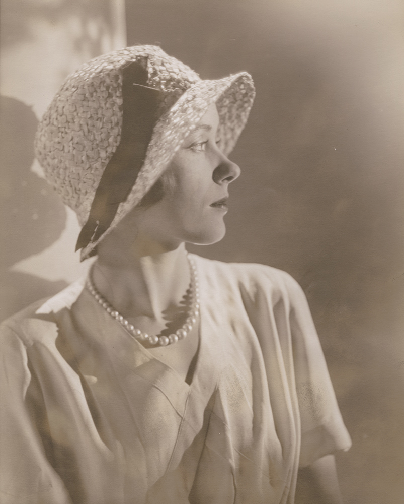 Woman with Pearls and Hat