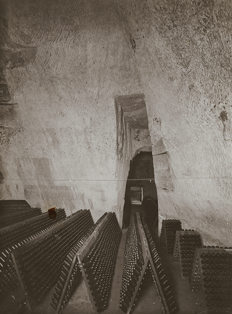Anonymous - Champagne Stored Sur Pointe (Upside Down) in an Old French-Roman Chalk Cellar