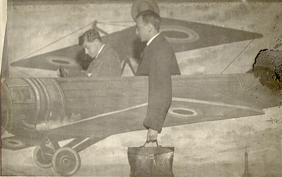 André Kertész - Lajos Tihanyi and Andre Kertesz Going down in Plane