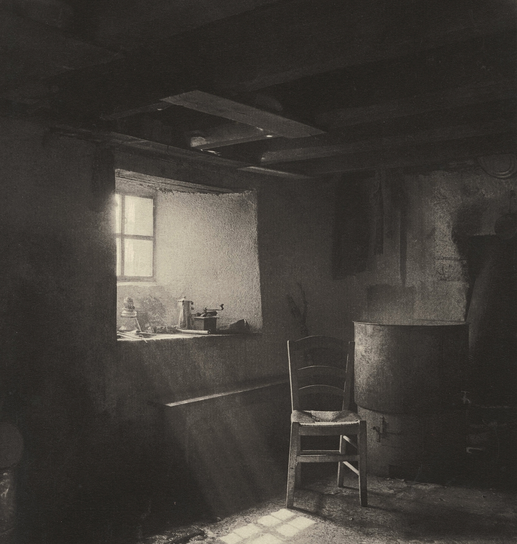 Laure Albin-Guillot - Interior with Chair (From the Series "Aspects de la France")