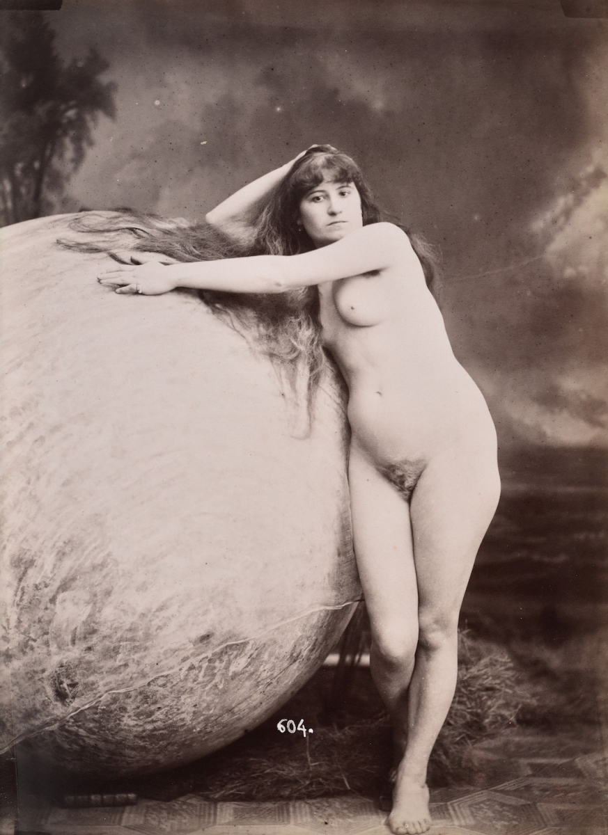 Study of a Female Nude with Large Globe