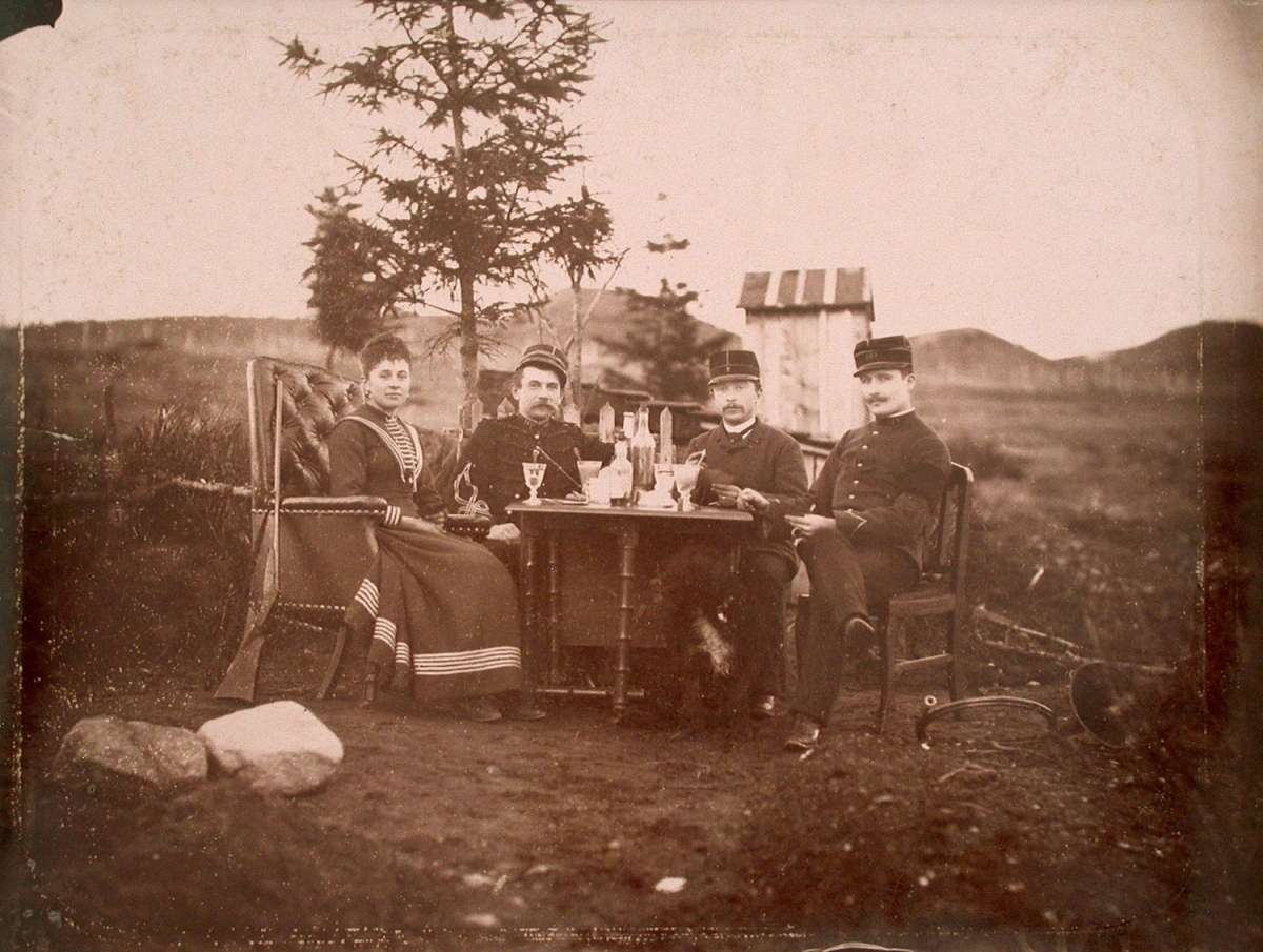 Anonymous - Absinthe Drinkers in French Military Uniforms