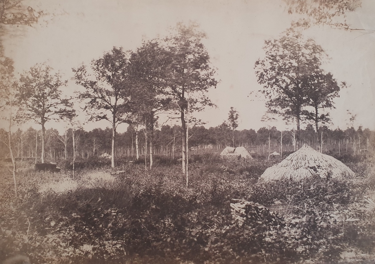 Count Olympe Aguado - Etude D'Apres Nature (Forest with Huts) Count Olympe Aguado - Etude D'Apres Nature (Forest with Huts)