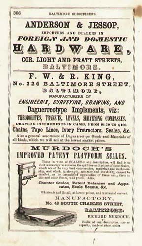 Advertisement for F. W. & R. King