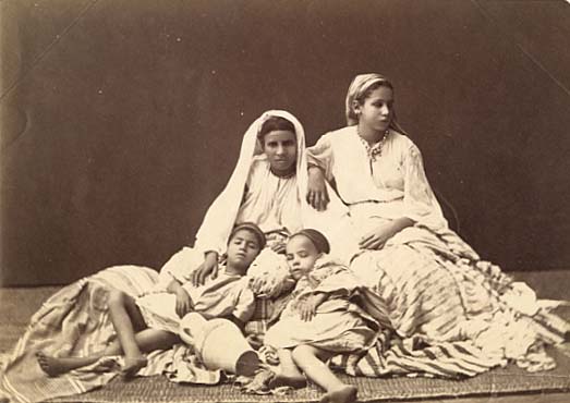 Anonymous - Algerian Woman with Three Children