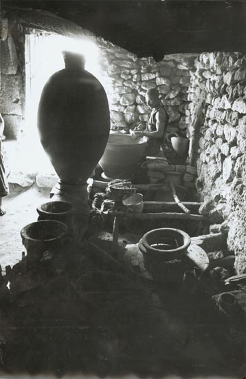 A Potter Spins the Bottom of Huge Amphoras