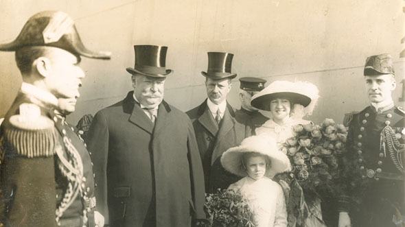 President William Taft, Secretary of the Navy Meyer, Miss Calder and Others