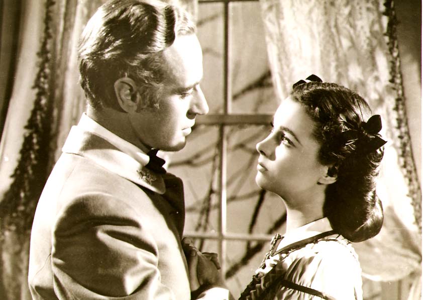 Clarence Sinclair Bull or Fred Parrish - Leslie Howard and Vivien Leigh in Gone with the Wind