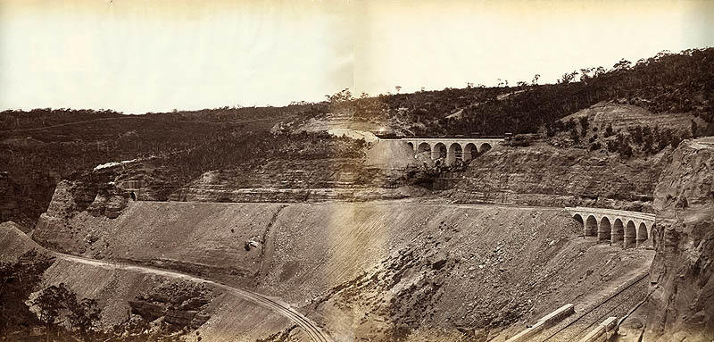 Government Printer - Zig Zag Railroad (Two-Part Panorama), Australia