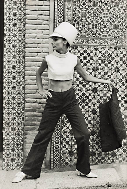 The Spanish Look for Summer--Two-Tone Outfit with Bell Bottoms