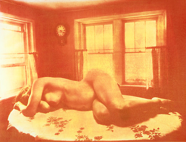 Ted Jones - Female Nude on Table