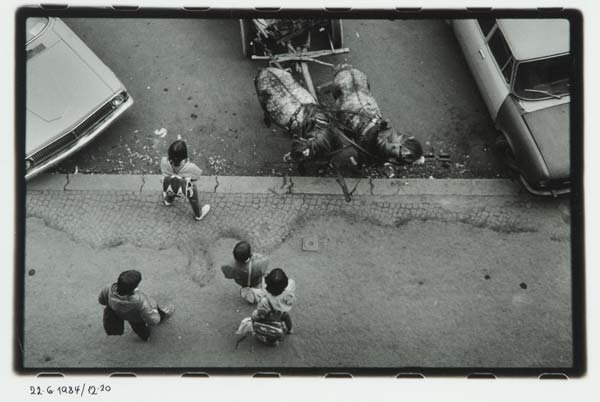 Jiri Hanke - "Views from the Window of My Flat" (Horse Cart and People)
