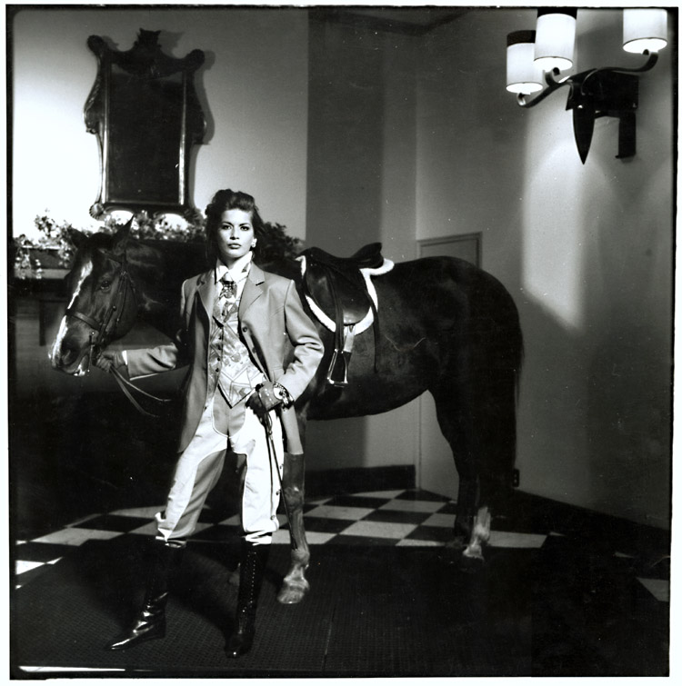 Anonymous - Female Model with Horse in Room