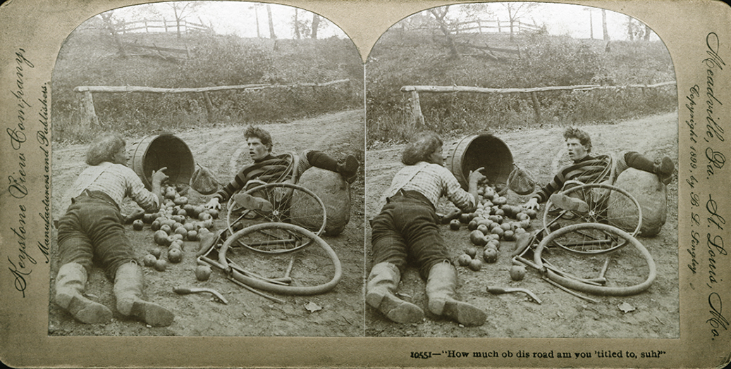 Five Staged Stereocards of African Americans