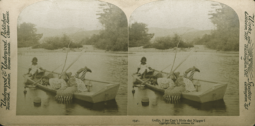 Five Staged Stereocards of African Americans