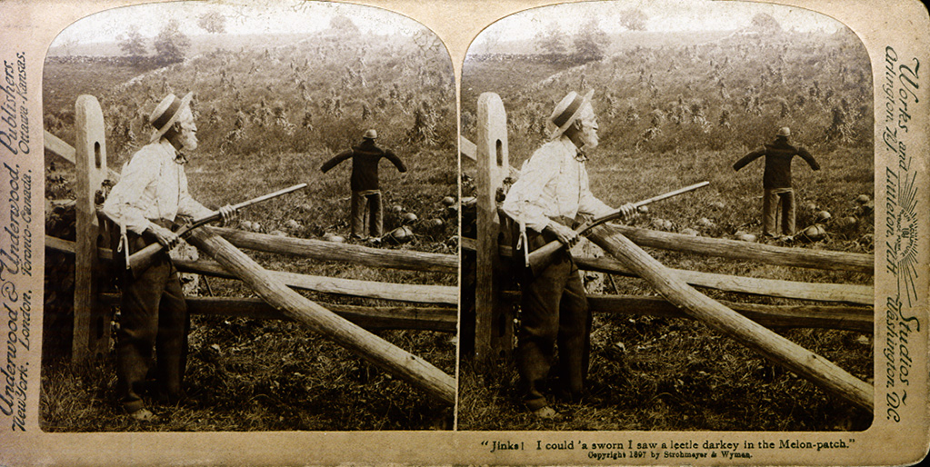 Five Staged Stereocards of African Americans