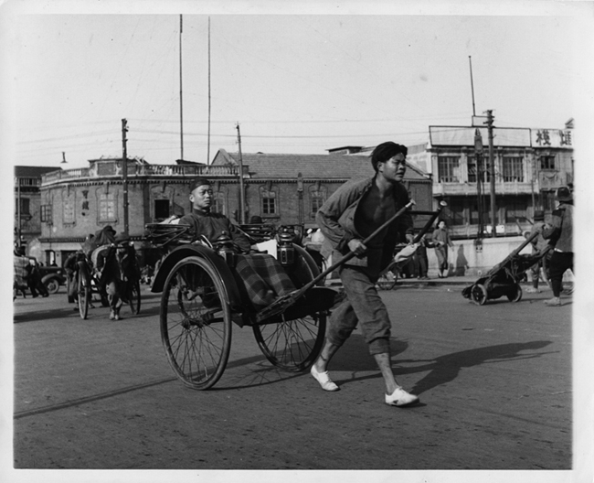 Rickshaw in Shanghai, China