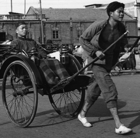 Rickshaw in Shanghai, China