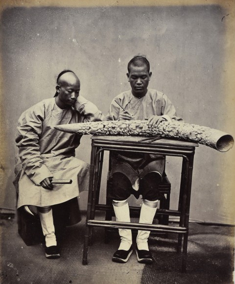 John Thomson, Craftsmen Engaged in Ivory Carving