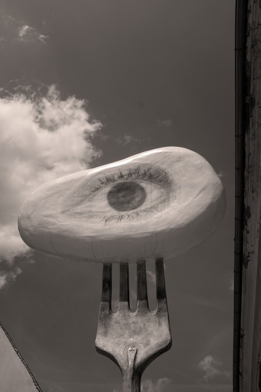 Stanko Abadzic, Fork and Eye Sign, 2025.