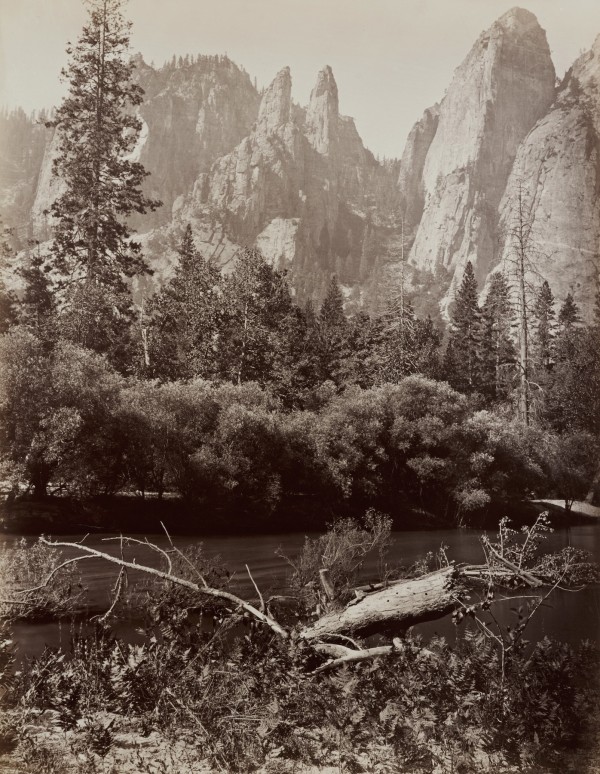 Charles Leander Weed, albumen print, Cathedral Spires, 2400 feet high. Yosemite, 1872.